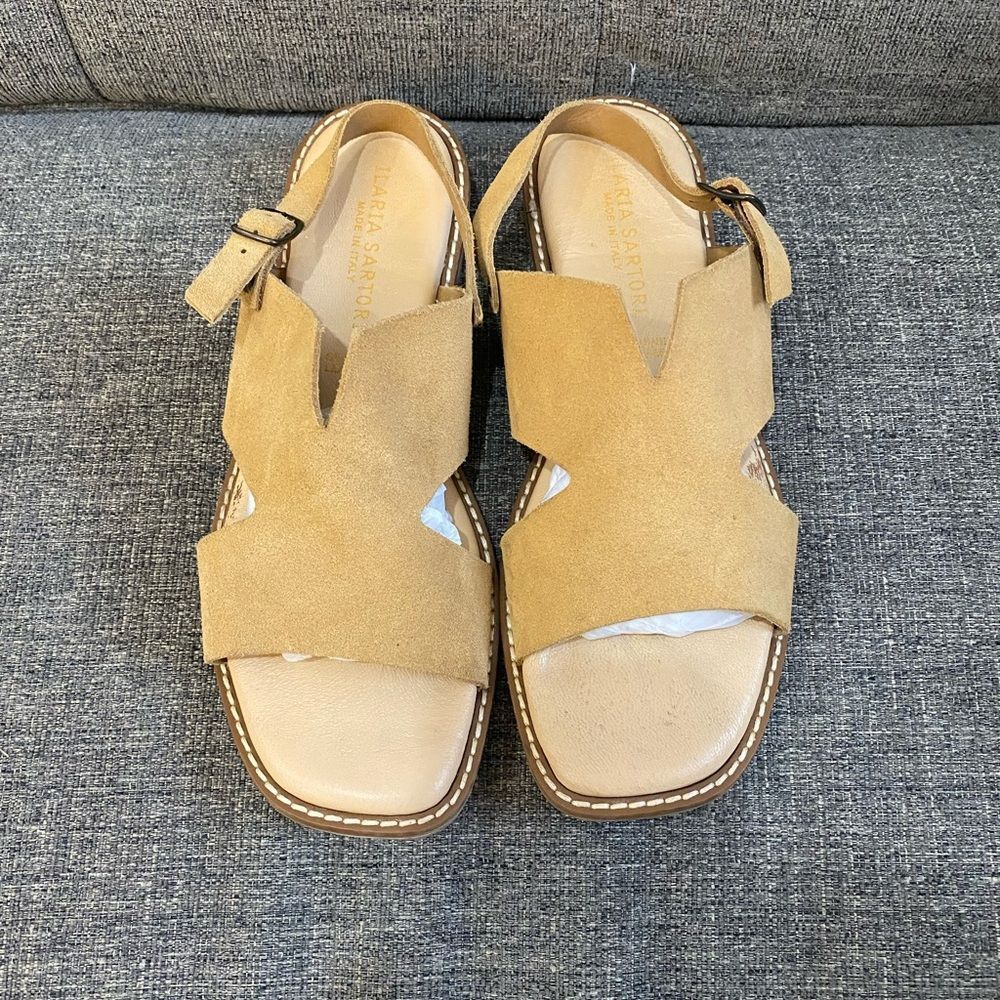 ILARIA SARTORI ITALY Tan Sandals Women Size 8